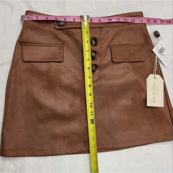 Love & Piece Faux Suede Mini Skirt - Picture 3 of 10
